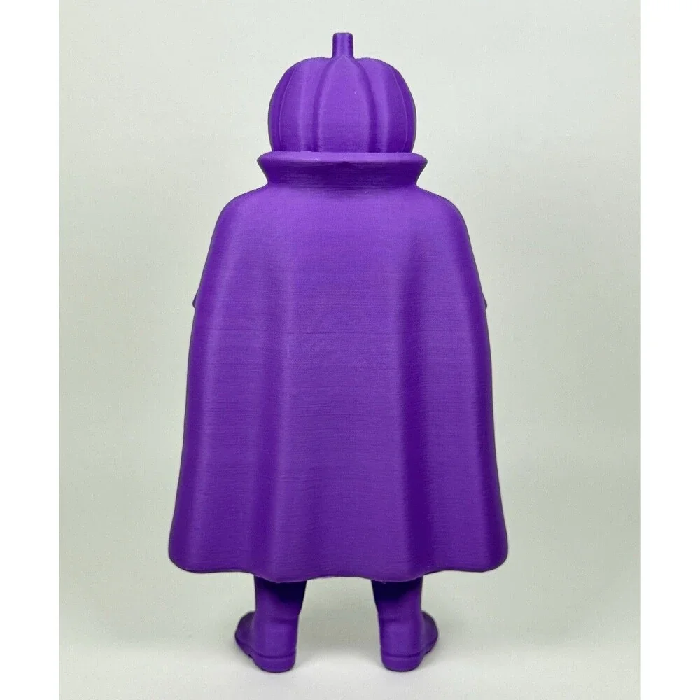 Headless Horseman Giant Size 7” Dime Store Figure Toy Pumpkin Head Purple